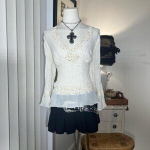 Y2k Lace Sunny Leigh Fairy Top